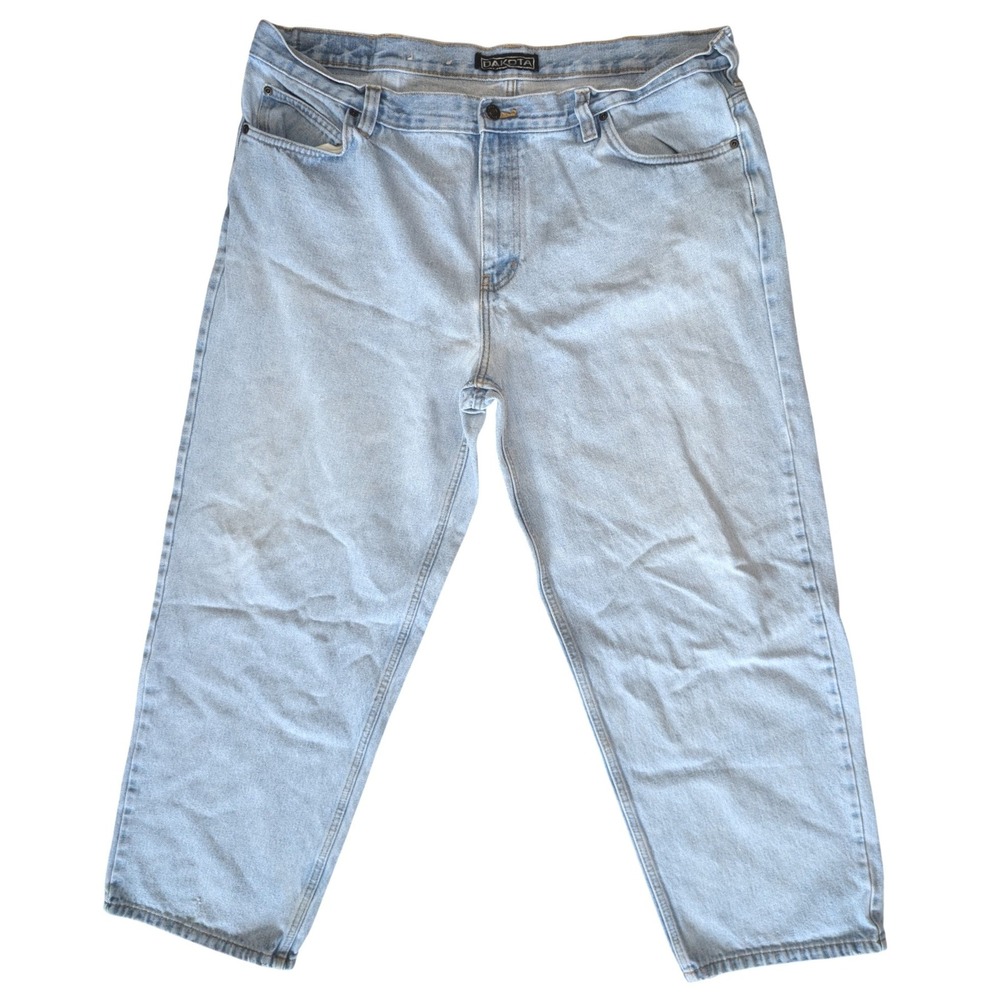 Dakota 43W 30L Men's Jeans Light Wash Blue 100% Cotton Big & Tall Straight Leg‎
